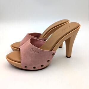 Candie's AntonellaOMG Slide Sandal Stud Strap Women's Pink Size US8 EU38